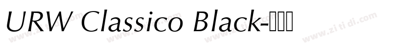 URW Classico Black字体转换